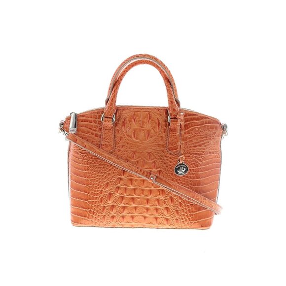 NWT Brahmin Duxbury Satchel in Marmalade Melbourne Leather Purse